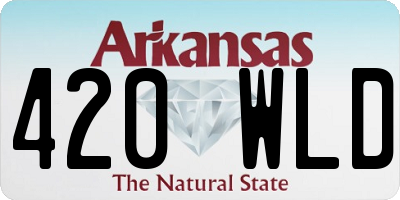 AR license plate 420WLD