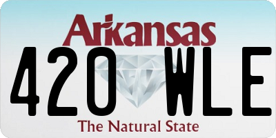 AR license plate 420WLE