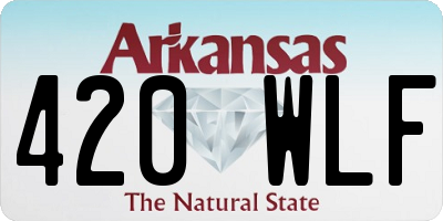 AR license plate 420WLF