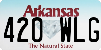 AR license plate 420WLG