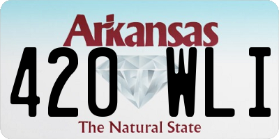 AR license plate 420WLI