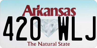 AR license plate 420WLJ