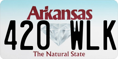 AR license plate 420WLK