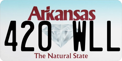 AR license plate 420WLL