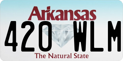 AR license plate 420WLM