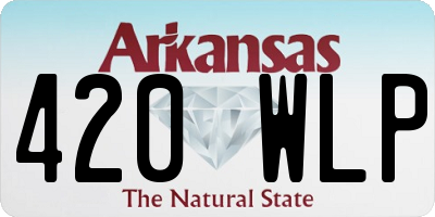 AR license plate 420WLP