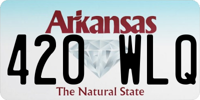 AR license plate 420WLQ