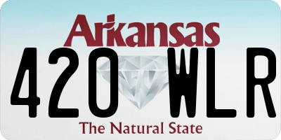 AR license plate 420WLR
