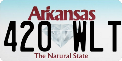 AR license plate 420WLT
