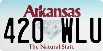 AR license plate 420WLU
