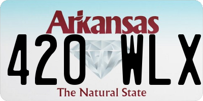 AR license plate 420WLX