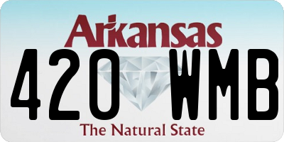 AR license plate 420WMB