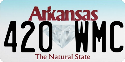 AR license plate 420WMC