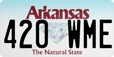 AR license plate 420WME