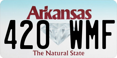 AR license plate 420WMF