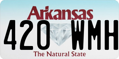 AR license plate 420WMH