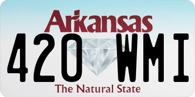 AR license plate 420WMI