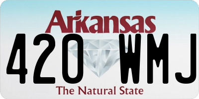 AR license plate 420WMJ