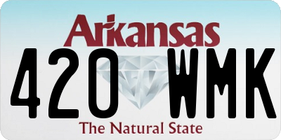 AR license plate 420WMK