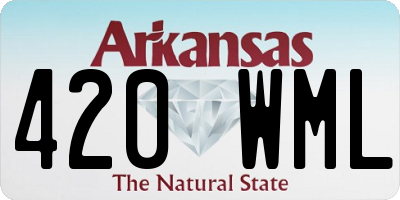 AR license plate 420WML