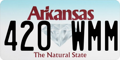 AR license plate 420WMM