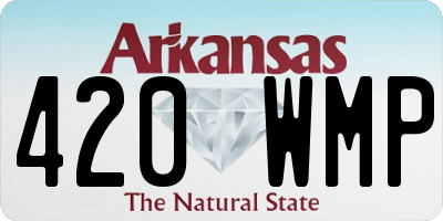 AR license plate 420WMP