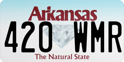 AR license plate 420WMR
