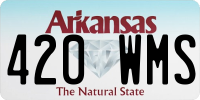 AR license plate 420WMS