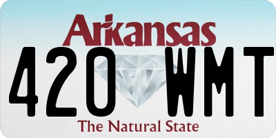 AR license plate 420WMT