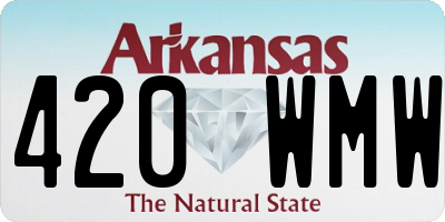 AR license plate 420WMW