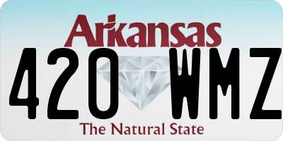 AR license plate 420WMZ