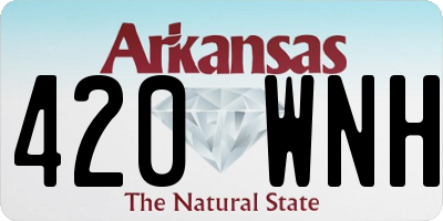 AR license plate 420WNH