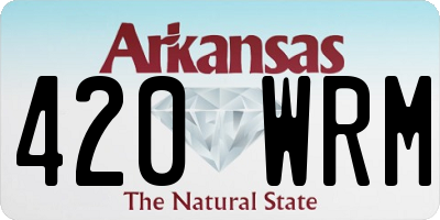 AR license plate 420WRM