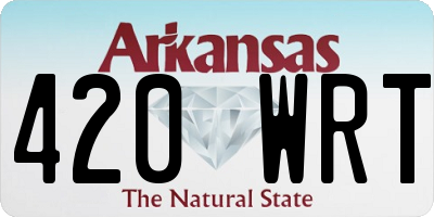 AR license plate 420WRT
