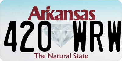 AR license plate 420WRW