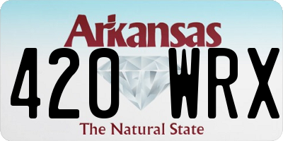 AR license plate 420WRX