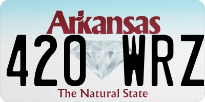 AR license plate 420WRZ