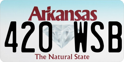 AR license plate 420WSB
