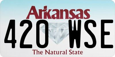 AR license plate 420WSE