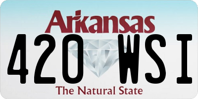 AR license plate 420WSI
