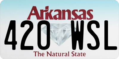 AR license plate 420WSL