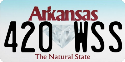 AR license plate 420WSS