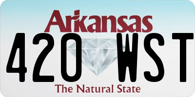 AR license plate 420WST