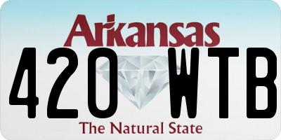 AR license plate 420WTB