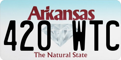 AR license plate 420WTC