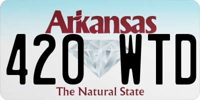 AR license plate 420WTD