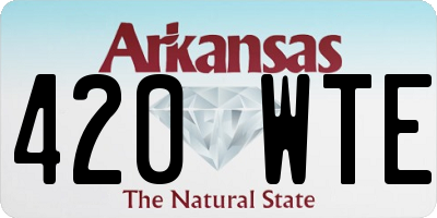 AR license plate 420WTE