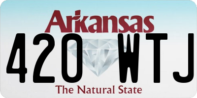 AR license plate 420WTJ