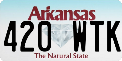 AR license plate 420WTK