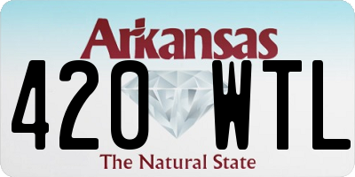 AR license plate 420WTL